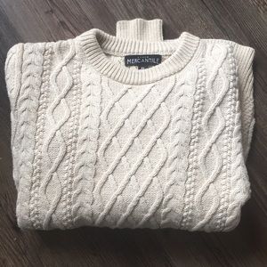 J. Crew XS cable knit sweater in cream